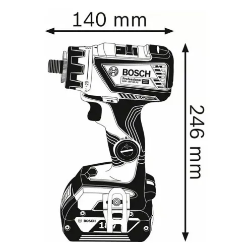 Bosch GSR 18V-60 FC Professional аккумуляторная дрель-шуруповерт (2 x 5 Ач, ЗУ), 06019G7101