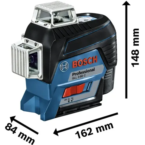 Bosch GLL 3-80 C Professional лазерный нивелир с BM1 и LR7 в L-Boxx 0601063R05