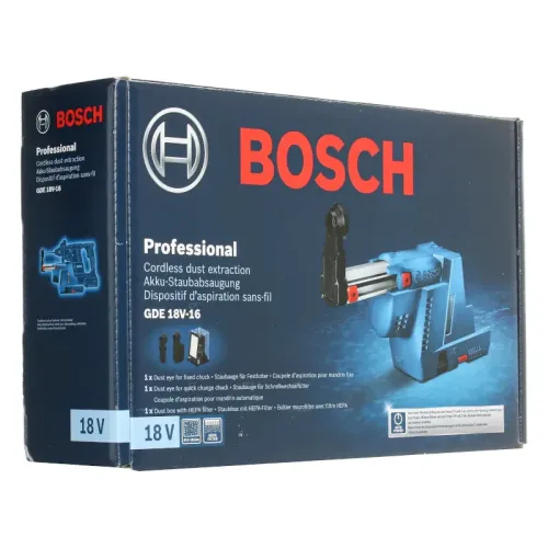 Bosch GDE 18V-16 аккумуляторное устройство пылеудаления (бе АКБ и ЗУ), 1600A0051M