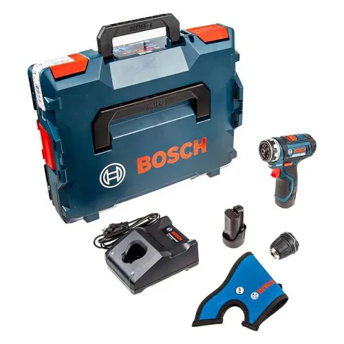 Bosch GSR 12V-15 FC Professional аккумуляторный шуруповерт (2 x 2 Ач, ЗУ), 06019F6001