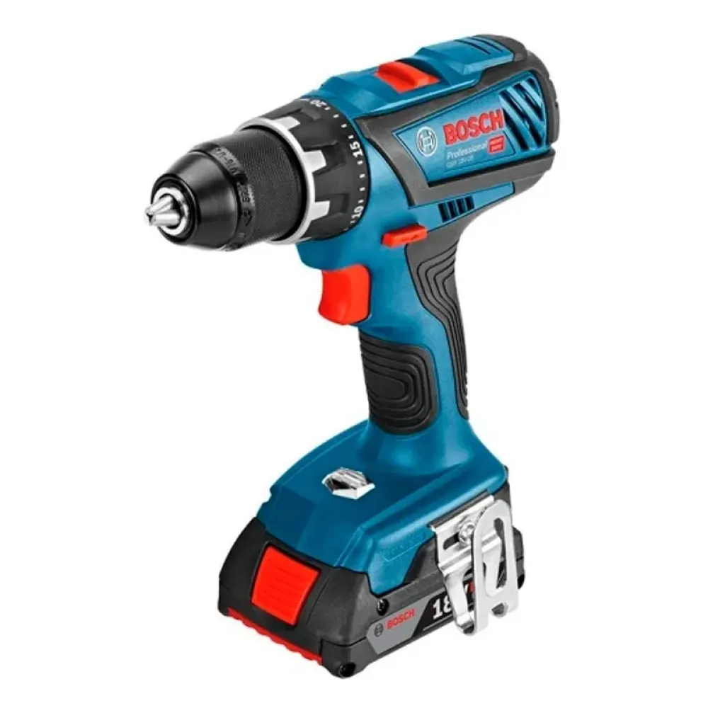 Bosch GSR 18V-28 Professional аккумуляторная дрель-шуруповерт (2 x 2 Ач, ЗУ), 06019H4102