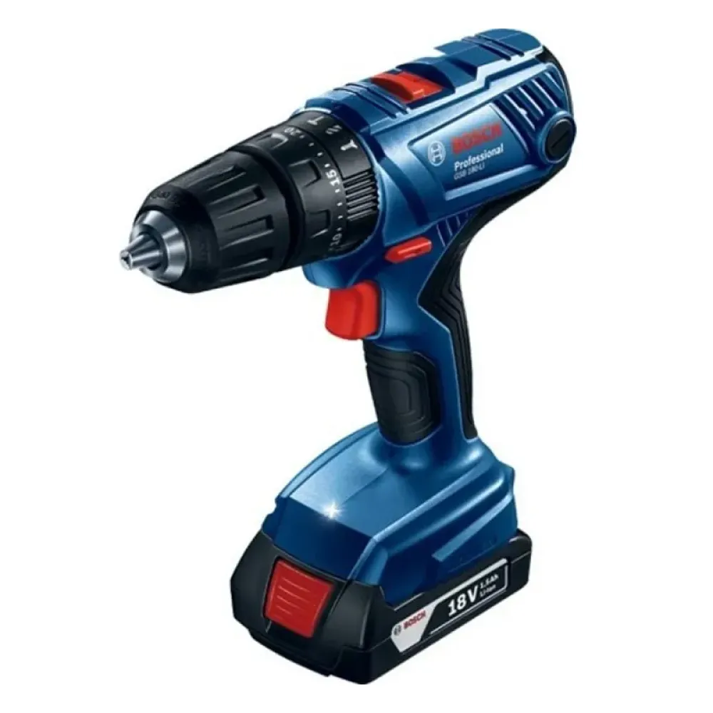 Аккумуляторный набор Bosch Professional: угловая шлифмашина GWS 180-LI с шуруповертом GSB 180-LI (1 х 2 Ач, 1 х 4 Ач, ЗУ), 0615990M36