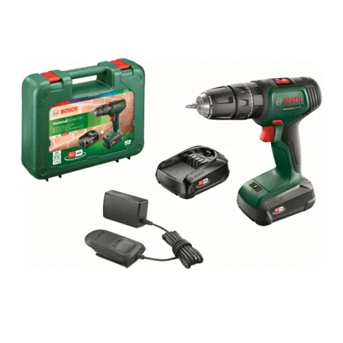 Bosch UniversalImpact 18V аккумуляторная дрель-шуруповерт (2 x 1.5 Ач, ЗУ) с кейсом, 06039D4102