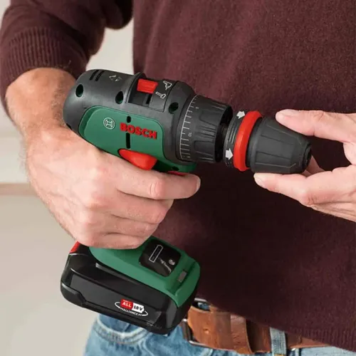 Bosch AdvancedImpact 18 Set аккумуляторная ударная дрель-шуруповерт (2 x 2.5 Ач, ЗУ) с набором насадок, 06039B5109