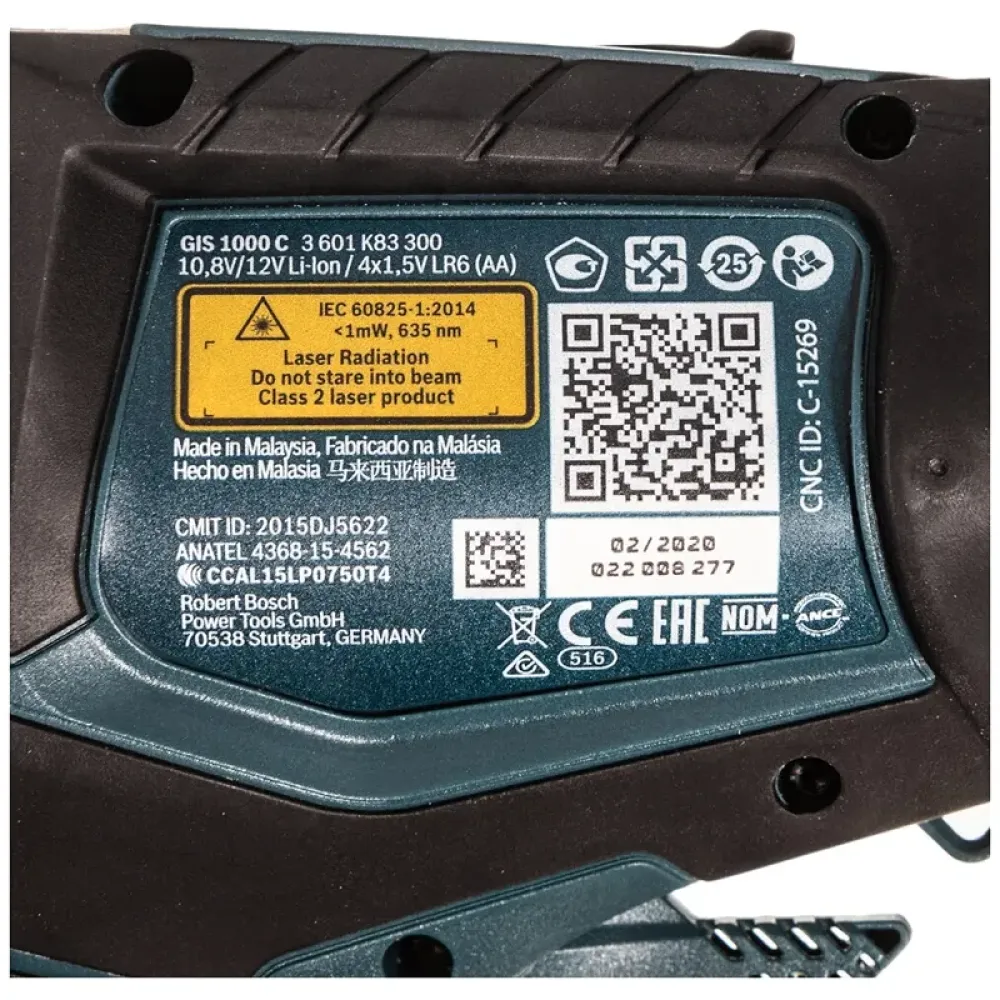 Bosch GIS 1000 C Professional термодетектор (1 x 2 Ач, ЗУ), 0601083301