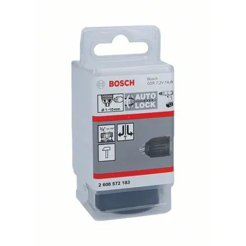 Bosch Bosch System Chucks быстрозажимный сверлильный патрон 1.0-10 мм, 3/8 дюйма - 24 с П/Л вращением, 2608572183
