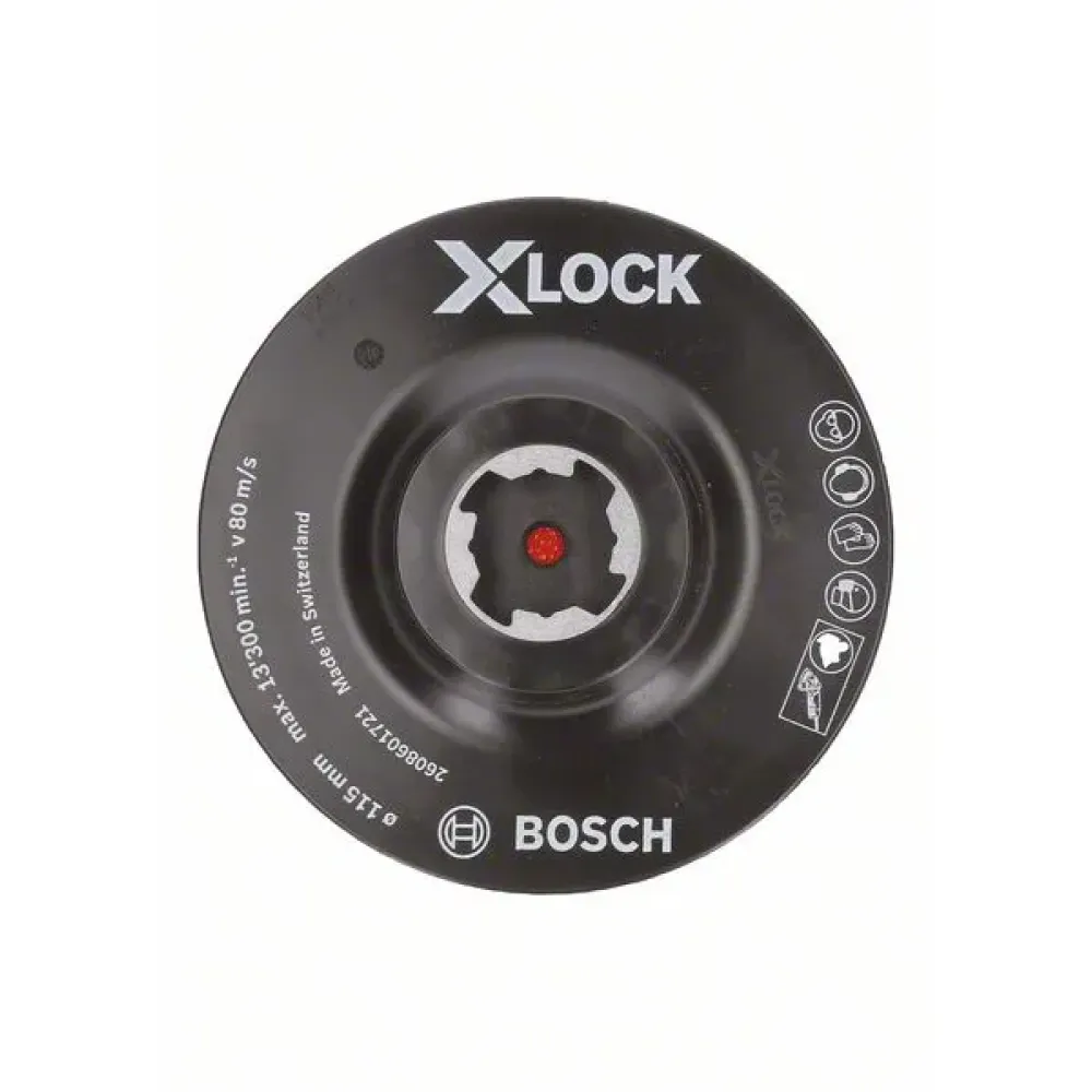 Bosch X-LOCK опорная тарелка 115 мм с липучкой, 2608601721