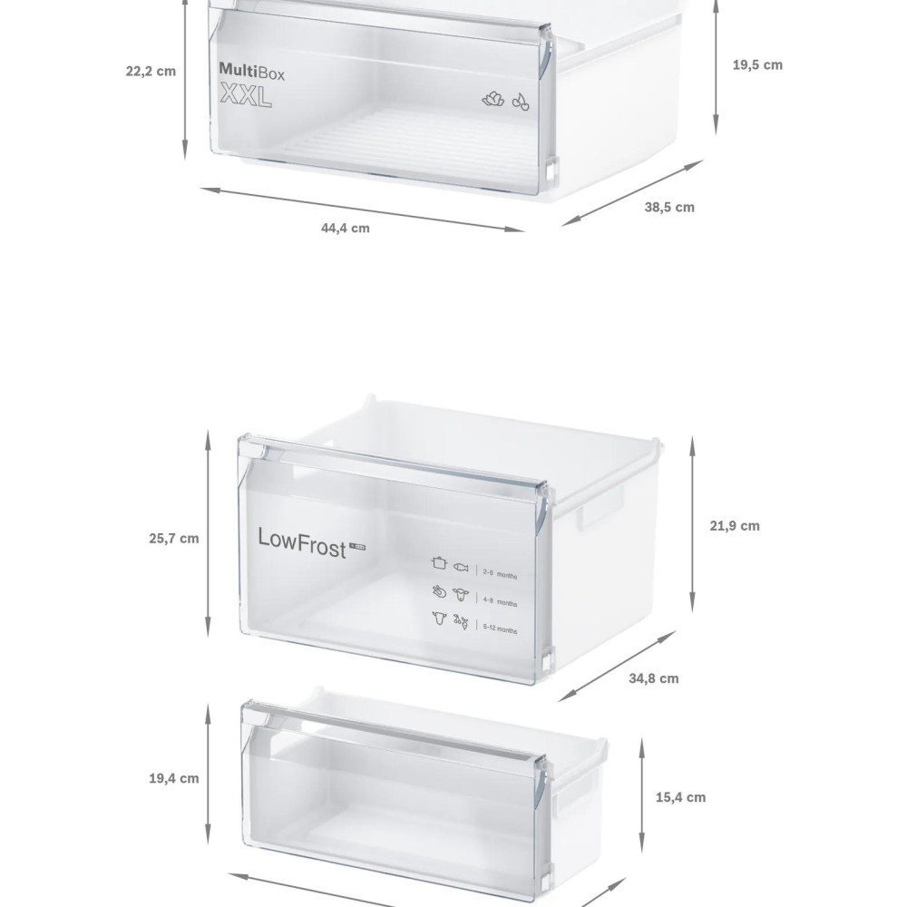 Встраиваемый двухкамерный холодильник Bosch KIV87NSE0