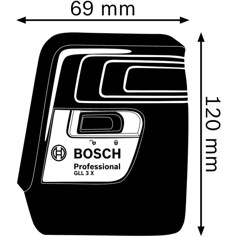 Bosch GLL 3 X Professional лазерный уровень, 0601063CJ0