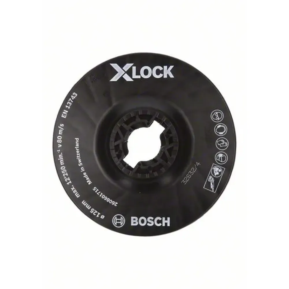 Bosch X-LOCK опорная тарелка 125 мм, средняя, 2608601715