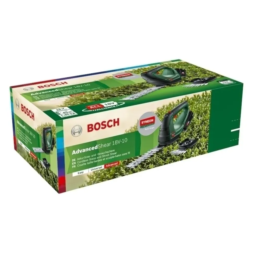 Bosch AdvancedShear 18V-10 Set ножницы аккумуляторные для травы (1 x 2 Ач, ЗУ), 0600857000