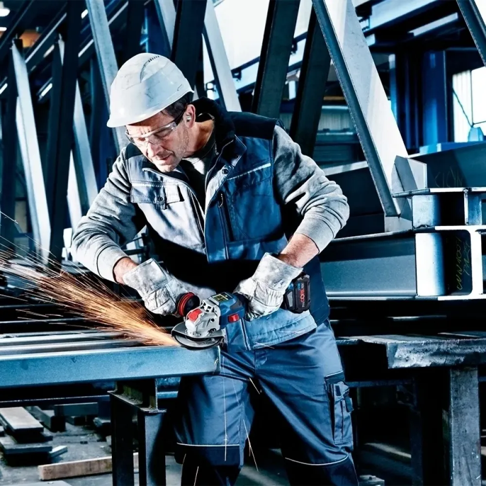 Bosch GWX 18V-15 SC Professional Solo аккумуляторная болгарка (без АКБ и ЗУ) с модулем Bluetooth, 06019H6500