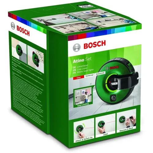 Bosch Atino Set лазерный нивелир линейный с комплектом оснастки, 0603663A01