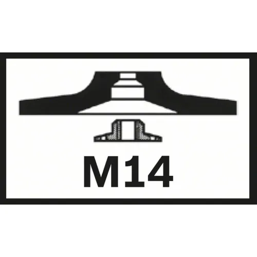 Bosch Standard опорная тарелка M14 125 мм, жесткая, 2608601784