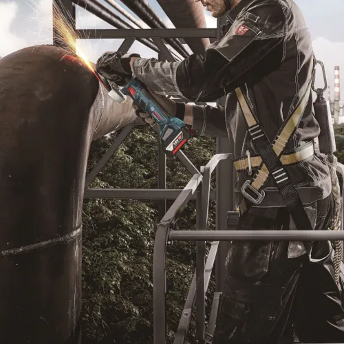 Набор аккумуляторного инструмента Bosch Professional: угловая шлифмашина GWS 180-LI с перфоратором GBH 180-LI (2 х 4 Ач, ЗУ), 0615990N05