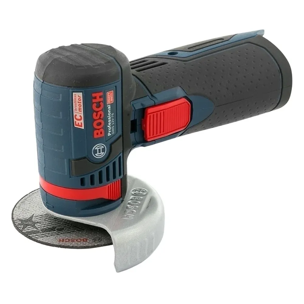 Bosch GWS 12V-76 Professional мини УШМ (болгарка) (2 x 3 Ач, ЗУ), 06019F200B