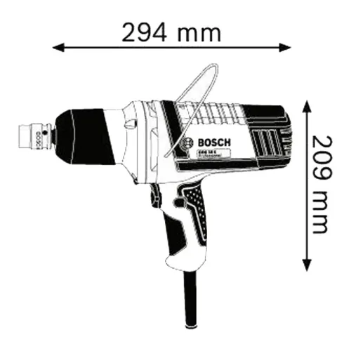 Bosch GDS 18 E Professional импульсный гайковерт, 0601444000