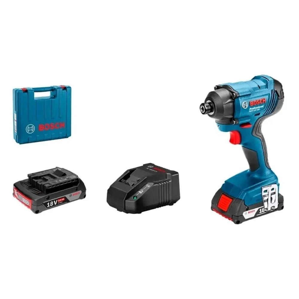 Bosch GDR 180-LI Professional аккумуляторный гайковерт (2 x 2 Ач, ЗУ), 06019G5123