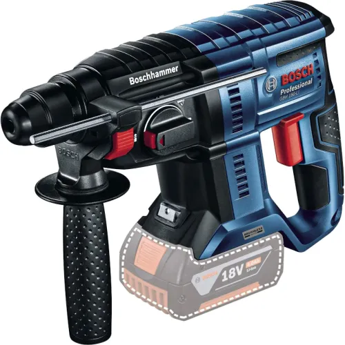 Набор аккумуляторного инструмента Bosch Professional: угловая шлифмашина GWS 180-LI с перфоратором GBH 180-LI (2 х 4 Ач, ЗУ), 0615990N05