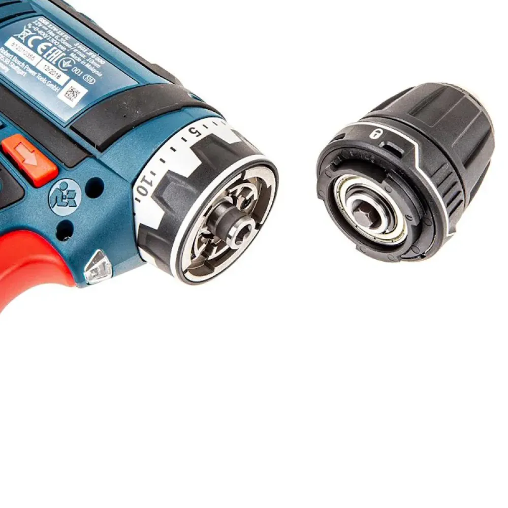 Bosch GSR 12V-15 FC Professional аккумуляторный шуруповерт (2 x 2 Ач, ЗУ), 06019F6001