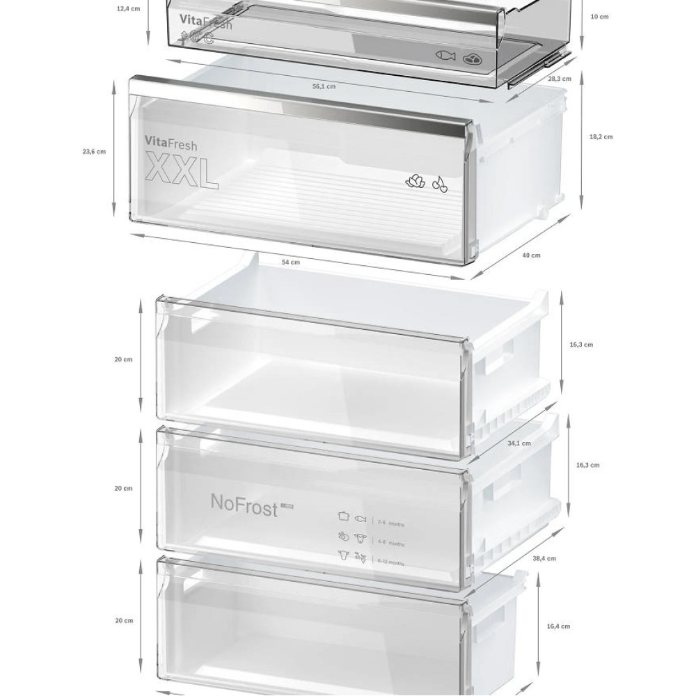 Двухкамерный холодильник Bosch KGN49LBCF