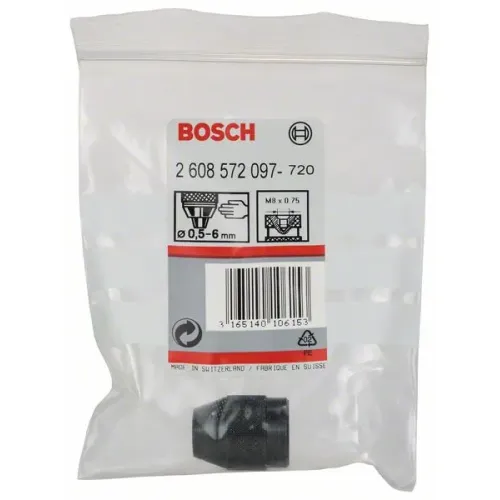 Bosch Keyless Chuck запасной сверлильный патрон 0.5-6 мм, М8, 2608572097