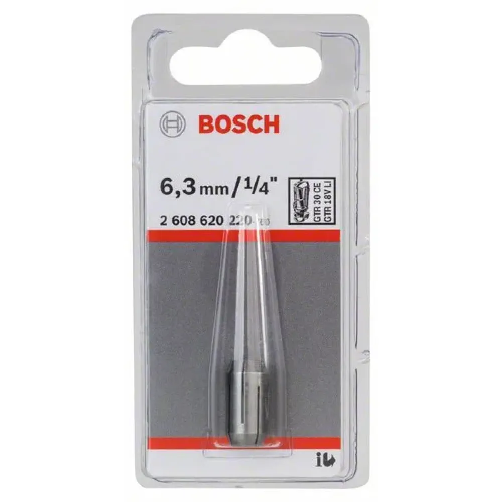 Bosch цанговый патрон 6.3 мм, 1/4", 2608620220