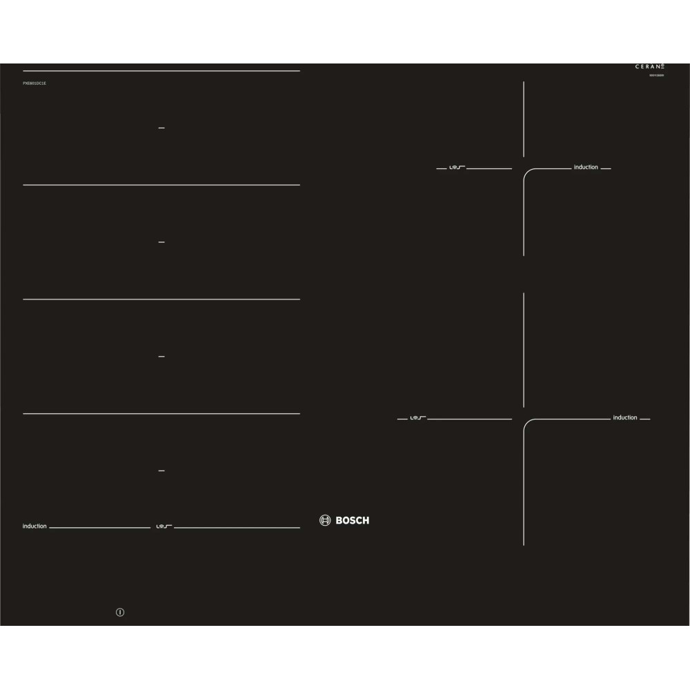 Индукционная варочная панель Bosch PXE601DC1E