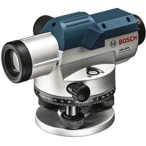 Bosch GOL 20 D Professional оптический нивелир со штативом BT 160 и рейкой GR 500, 0601068402